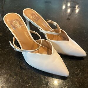 DV dolce vita white mule pump